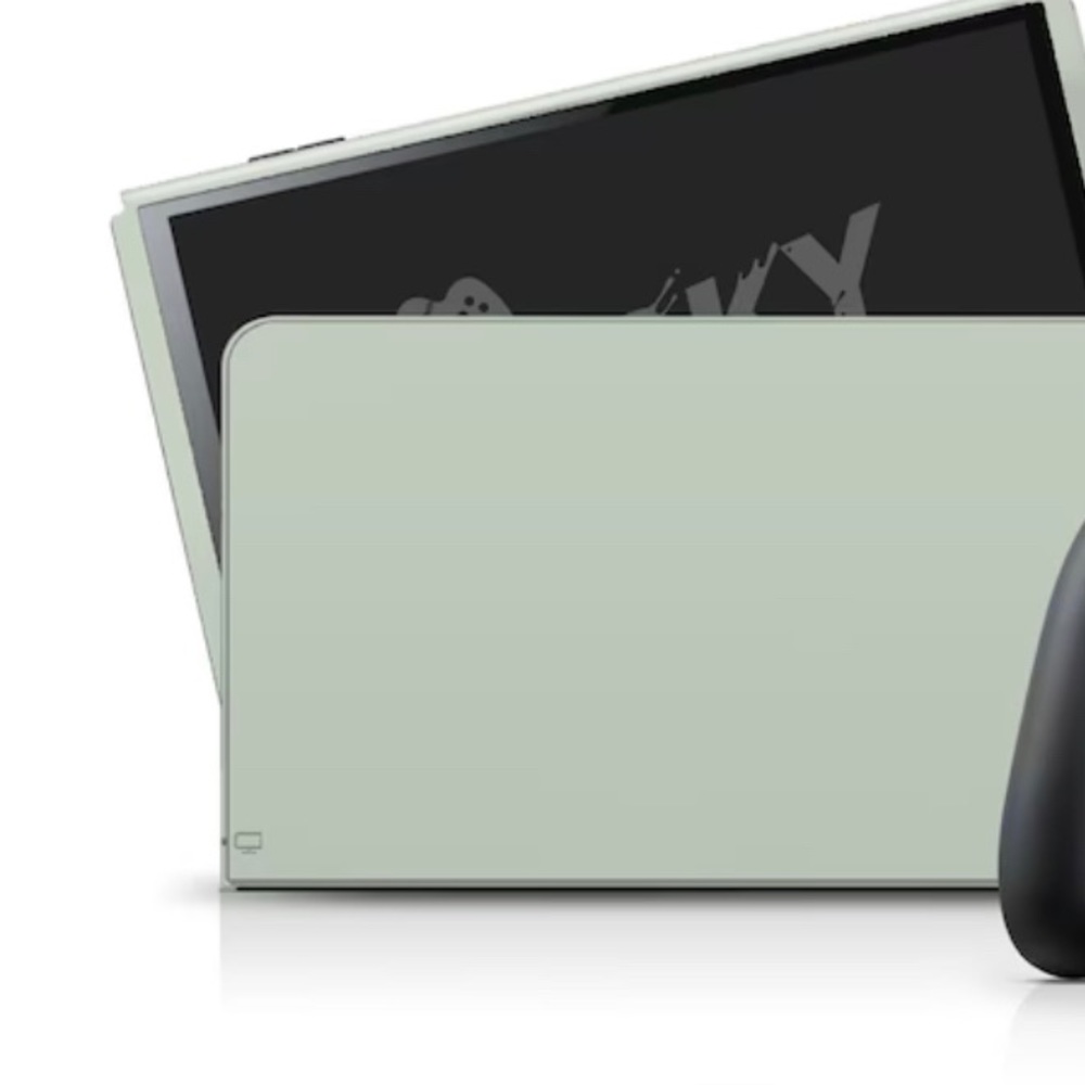 Nintendo Switch OLED skin sage green